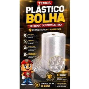 Plástico Bolha para Embalagem (em rolo ou por metro)