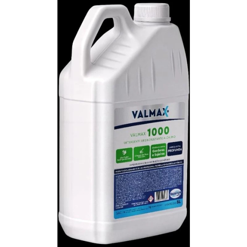 Valmax 1000 – Detergente Desincrustante Alcalino 5L